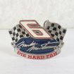 Mark Martin Vintage 1997 No 6 Rousch Racing Pewter Belt Buckle Front