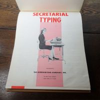 1957 Spencerian College Secretarial Typing Textbook: Cover Page - Click to enlarge