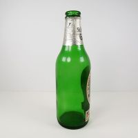 St. Pauli Girl vintage green glass Bremen Germany empty beer bottle with paper label and silver foil: Right - Click to enlarge