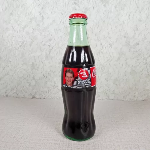 Dale Earnhardt Jr Nascar No. 3 The Coca Cola Racing Family 1999. Full 8 oz. Coke Classic Soda Bottle: Front