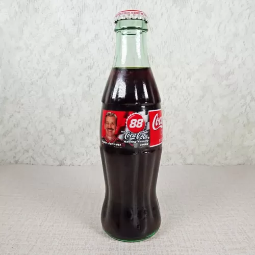 Dale Jarrett Nascar No. 88 Coca Cola Racing Family 1999 full 8 oz Coke Classic Bottle: Front