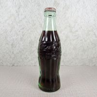 Salt Lake City Utah vintage 6 oz full hobbleskirt Coke bottle with red Coca Cola Classic cap: Front - Click to enlarge