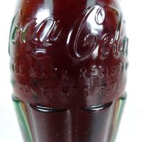 Seattle Washington vintage 8 oz full hobbleskirt no refill Coke bottle. Red Coca Cola Classic cap: Contents - Click to enlarge