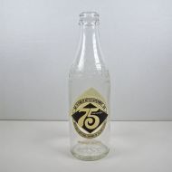 75th Anniversary Coke Bottle Elizabethtown Kentucky. Nice graphics and raised wording. No cap: Front