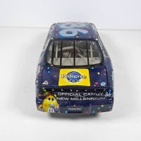 Nascar Ernie Irvan #36 Action Racing M&M Millennium 1999 Pontiac diecast stock car. Box with sleeve: Back - Click to enlarge