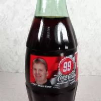 Jeff Burton Nascar No. 99 The Coca Cola Racing Family 1999. Full 8 oz. Coke Classic Soda Bottle: Burton 99 - Click to enlarge