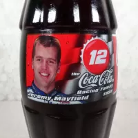 Jeremy Mayfield Nascar No. 12 The Coca Cola Racing Family 1999. Full 8 oz. Coke Classic Soda Bottle: Mayfield 12 - Click to enlarge