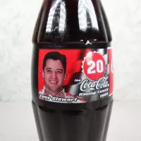 Tony Stewart Nascar No. 20 Coca Cola Racing Family 1999 full 8 oz Coke Classic Bottle: Image - Click to enlarge