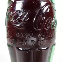 Dallas Texas vintage 6 oz full hobbleskirt Coke bottle with Red Coca Cola Classic cap: patD - Click to enlarge