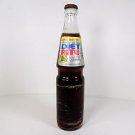 1978 Diet Rite Cola vintage 16 oz. full soda bottle with paper label: Front